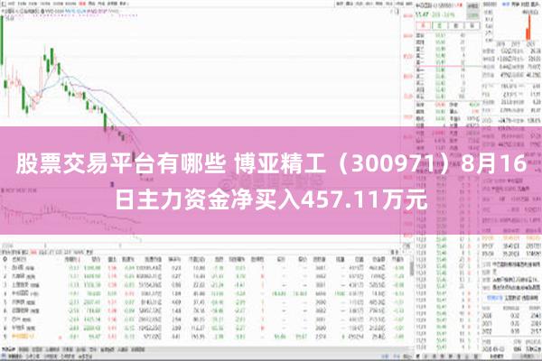 股票交易平台有哪些 博亚精工（300971）8月16日主力资金净买入457.11万元