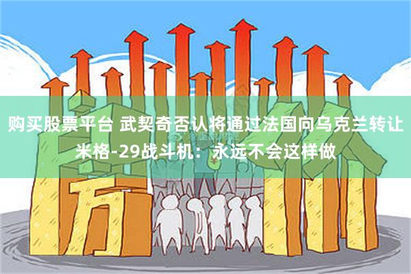 购买股票平台 武契奇否认将通过法国向乌克兰转让米格-29战斗机：永远不会这样做