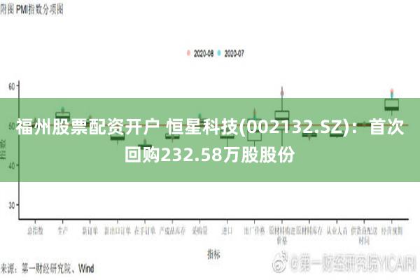 福州股票配资开户 恒星科技(002132.SZ)：首次回购232.58万股股份